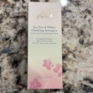100% Pure Tea Tree & Willow Astringent with Pink Floral Design